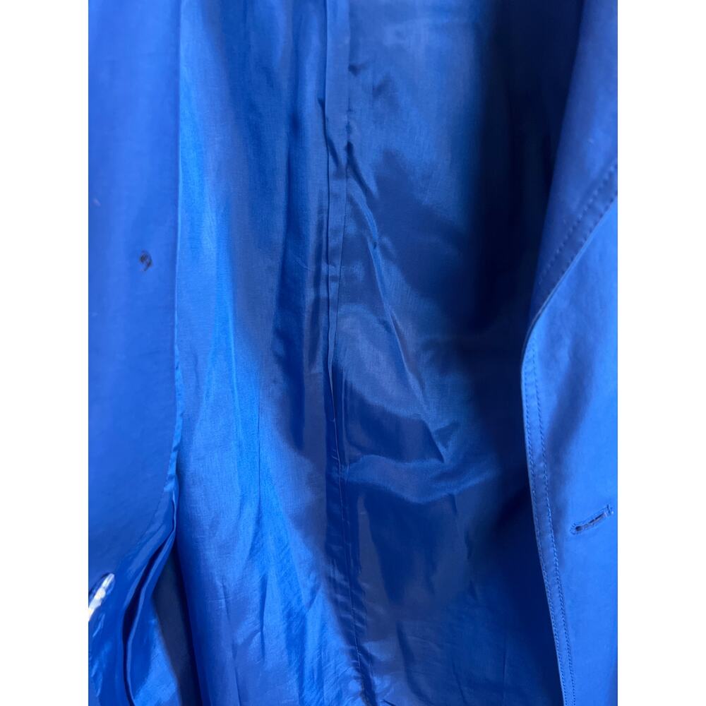 Kenneth Cole Reaction Womens Belted Rain Trench Coat Blue Size Small - Picture 12 of 15